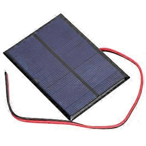3 kpl Epoksi aurinkopaneeli pieni tehomoduulilevy +30 cm punainen ja musta johto 5 V 200 mA