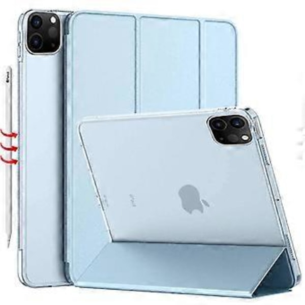 Lämplig för ipad10 generation mini6 skyddsfodral air4 hård botten mjuk kant ipad 10.2 skyddsfodral transparent botten vit isblå IPAD