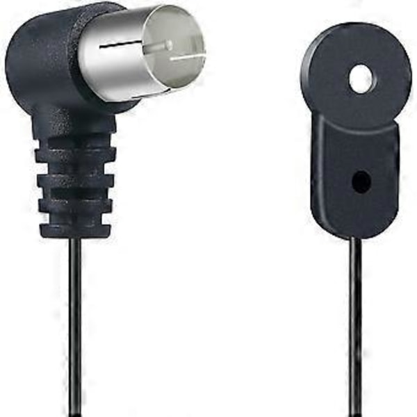 FM-antenne for mottaker innendørs, FM-radioantenne 75 Ohm ubalansert F-type koaksialkabelantenne for etc. bordplate hjemme