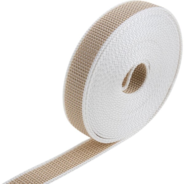 22mm x 6m beige and white nylon blind tape