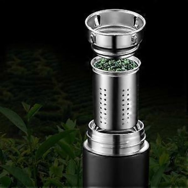 500 ML Rostfri Stål Smart Isolationskopp Utomhus Rese Display Vattentemperatur Vattenflaska-Vit