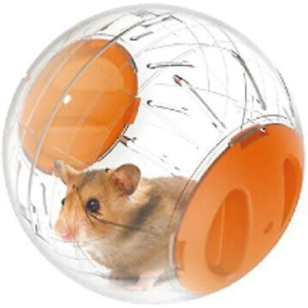 12cm träningsboll för hamstrar och möss, liten djurleksak, träningsboll för dvärghamster, 3 färger att välja mellan (orange)