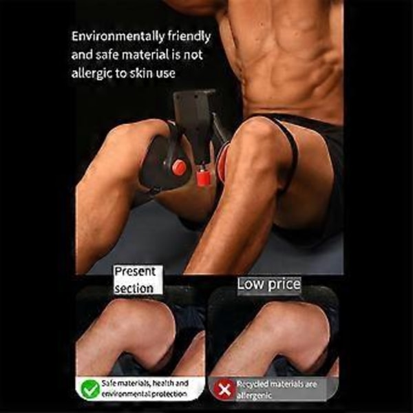 Innertråd Trening 360 Justerbar Lårmuskel Trener Multifunksjonell Hoftetrener Treningsstudio Utstyr Svart
