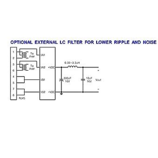 Pm1202 V2.0 20w 12v 2a Pin Isolert Innebygd Poe Modul Kompatibel Med Ieee802.3 /at Støtter 100m
