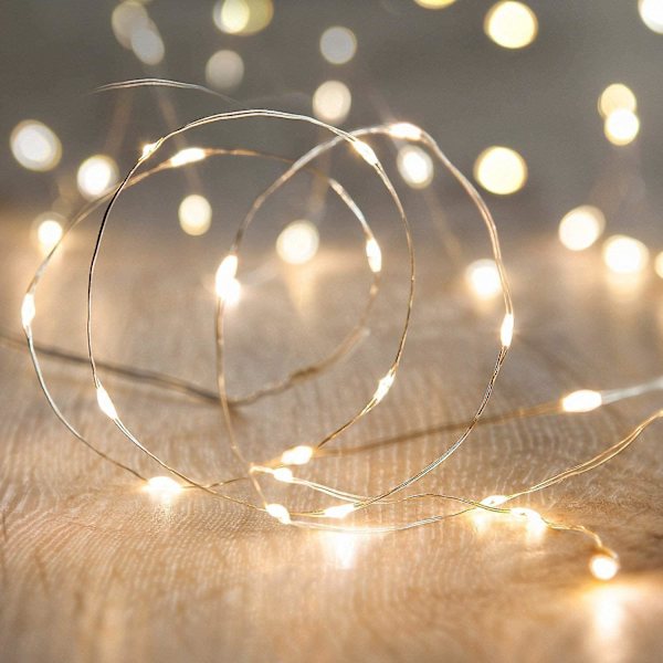 Led-keijuketjun valot - Paristokäyttöiset tulikärpäsen valot kodin sisustukseen