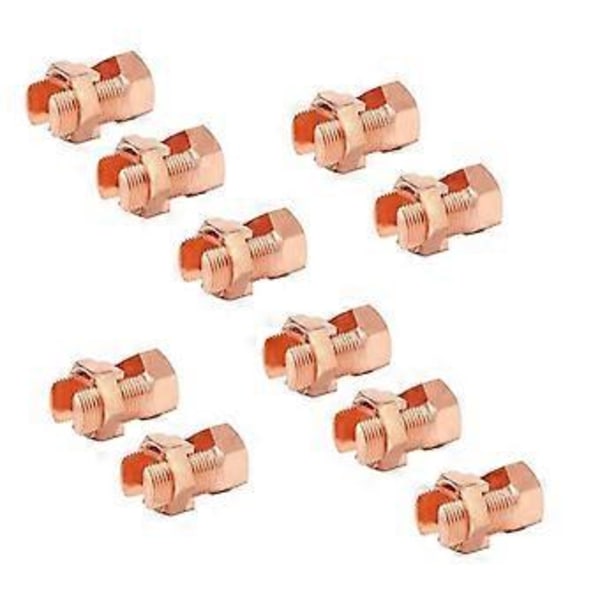 10 kpl Split Bolt -liitin, maadoitus Split Bolt -liitin Split Bolt -liitin täydelliseen maadoitukseen paljaissa johdoissa TJ-25