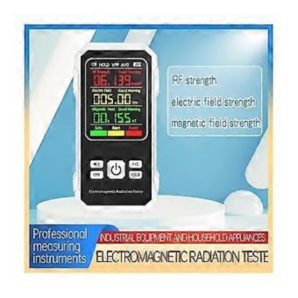 Elektromagnetisk Strålingsdetektor Elektrisk Magnetisk Felt Tester Meter RF Styrke Detektor Enhed