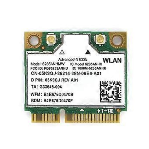 Kannettavan tietokoneen langaton verkkokortti 6235 6235AN 6235ANHMW Wifi-kortti Bluetooth-yhteensopiva 4.0 Puolikas Mini Pcie 300Mbps