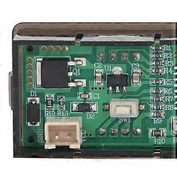 Digital Batteriövervakare med Bakgrundsbelyst LED Indikation Batterispänningsmätare för Bil Motorcykel Båt DC 8100V Vit Bakgrundsbelysning