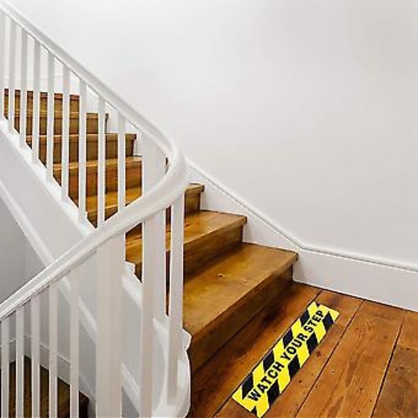 Se Opp Gulvmerker 6x24 Tommer Varselskilt Gulvtape Sklisikker Abrasivt Lim