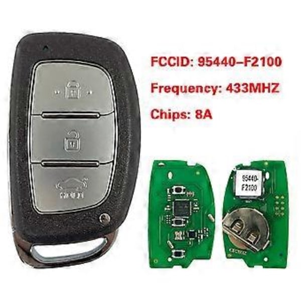 För 2017-2018 Bil Smart Fjärrkontroll Nyckel 95440-F2100 8A Chip 433MHz DST128 Tillbehör