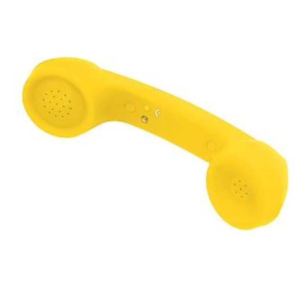 Bluetooth-puhelinkäsipuhelin, retro, säteilysuojattu, ladattava, langaton matkapuhelimen käsipuhelinvastaanotin, keltainen