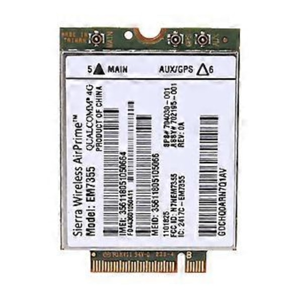4G LTE Modul WWAN Trådlöst Kort för HP LT4111 EM7355 Gobi5000 WIFI Sierra