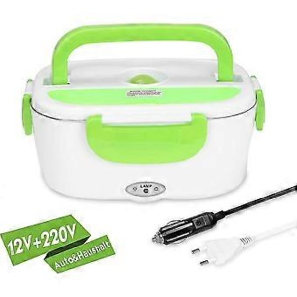 Elektrisk Matlåda Bil Rostfritt Stål On The Go Mat Elektrisk 1.2l Matbehållare Låda För Bil