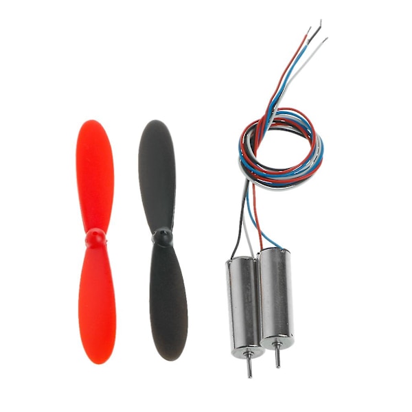 1 par til DC 3.7V 720 Mini Model Helikopter Coreless Motor Propeller Stor Torq