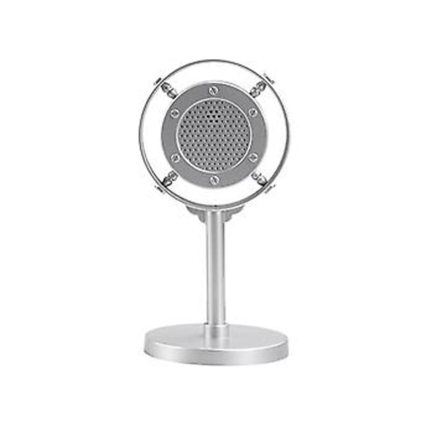 Vintage Mikrofon Simulation Klassisk Retro Dynamisk Vokal Mikrofon Universal Stand Til Live Perf