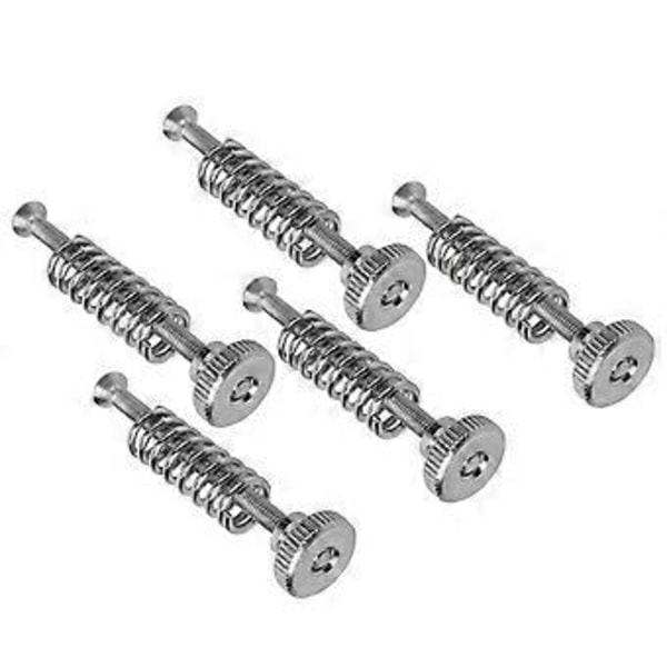 5 st/set M3 Skruv Nivelleringsfjäder Knoppmontering Handskruv Fixeringsmutter Kit Rostfritt stål för 3D DIY Skrivartillbehör