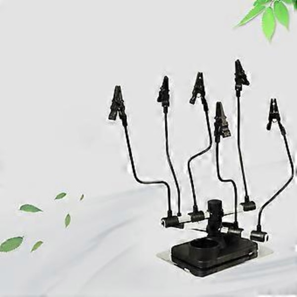 6 Klämmor Pistolmodellhållare Airbrush Projekthållare Målningsställ Bas Hållare