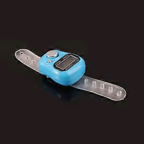 Elektronisk fingerring räknare Mini LCD-display Klicknummer för muslimer