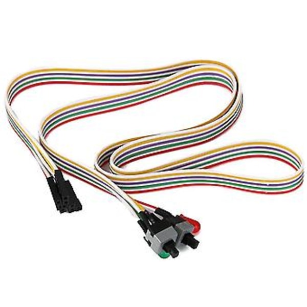Atx Pc Tietokoneen Emolevyn Virtajohto 2 Kytkintä Päällä Led-valolla On/off/reset