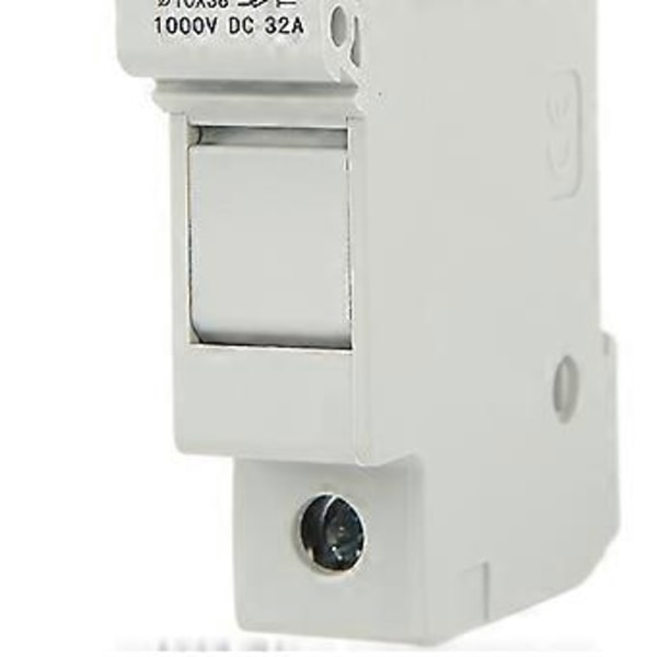 Miniature Sikringsholder 1P 32A Flammehæmmende PC Sikringsholderbase til Fotovoltaisk Strømgenereringssystem 1000VDC