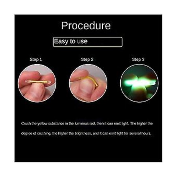 100 stk. Ing Float Stick Fluorescerende Stick Led Fluorescerende Glow Ing Fl