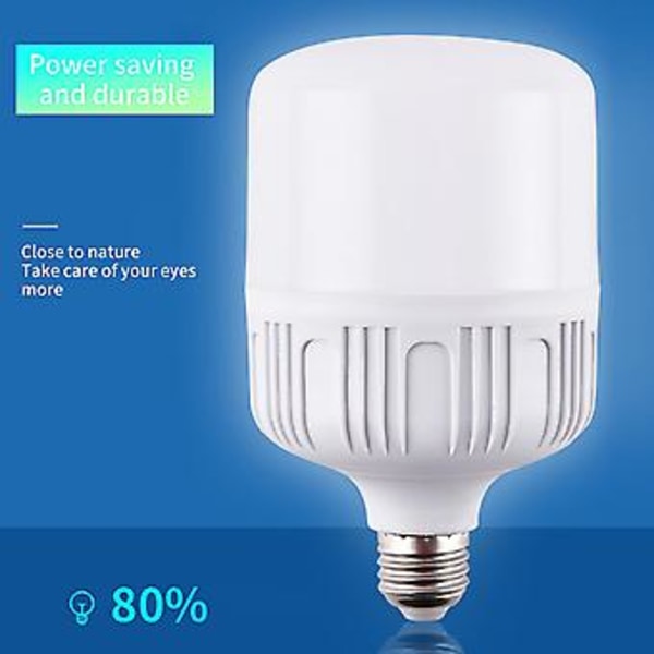 220V LED Pære Energibesparende E27 Pære 180° Spredningsvinkel Husholdningslampe Pære til Indendørsbrug 30W