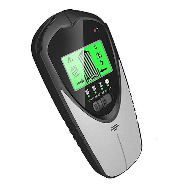 Kabeldetektor Väggskanner Detektor 4 i 1 Multifunktionell Med Lcd-display Ljudlarm, Metalldetektor För Metall Trä Ström  Mo