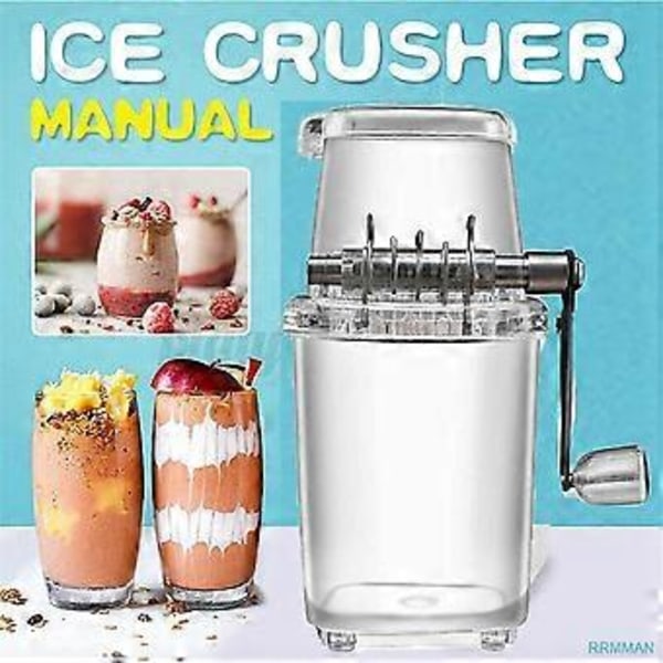 Isknuser Manuel Roterende Isknuser Cocktailmaskine Isterning Knuste Smoothies Isknuser Maskine Hjem B