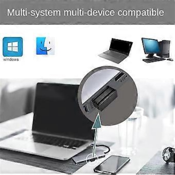 Mouse Jigglers Mover Odetekterbar Automatisk USB-Port Skakare Vicka för Laptop Håller Datorn Vaken Musrörelse Svart
