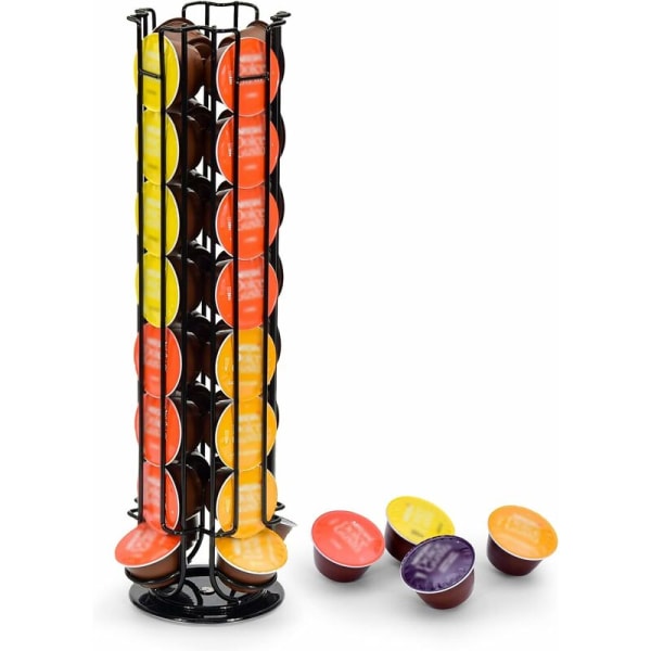 Dolce Gusto Coffee Capsule Holder, Rotating Dispenser Capsule Holder for 32 Capsules, Dolce Gusto Storage Racks, 360 Degree Rotating Capsule Range,