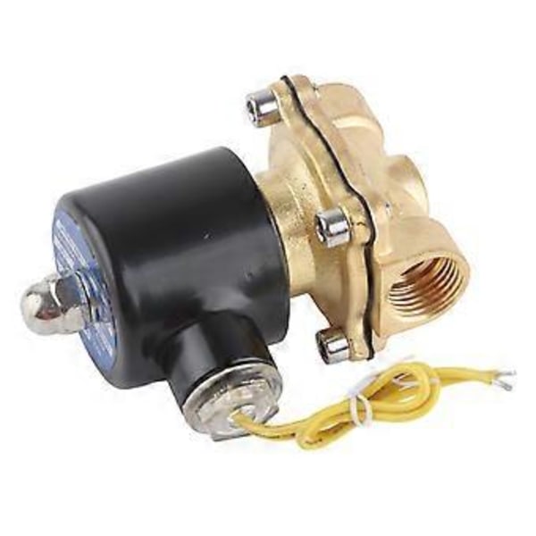 G1/2 Tum Mässing Magnetventil Vattentryck Normalt Stängd Direktverkande 2W16015AC110V