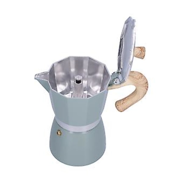 300ML Kaffekande Moka Maker Kaffekedel til Gasblus Ethanolblus Elektrotermisk Ovn Cyan Blå
