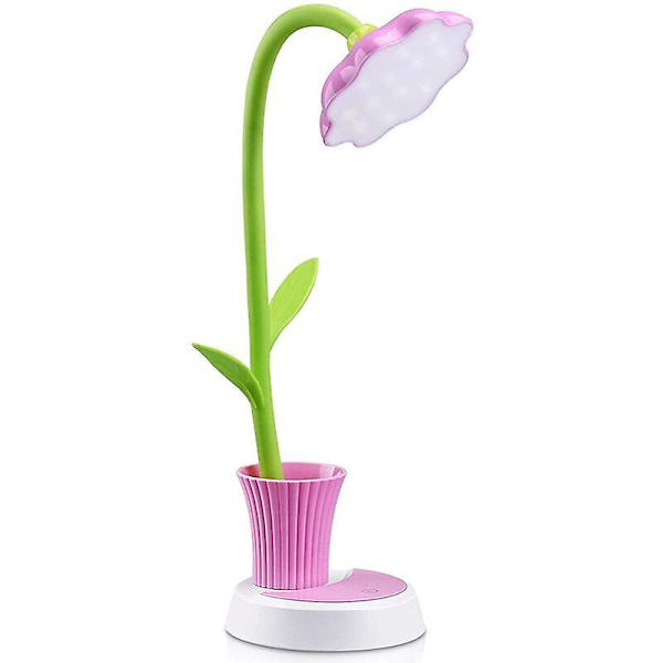 Barnens skrivbordslampa LED ögonskydd skrivbordslampa touch sensor dimbar sänglampa