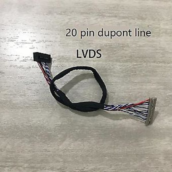 1 Set Standard 20pin Lvds Ingång Till 50pin Ttl Port Utgång Drivrutin Kontrollerkort Modul Med Kabel