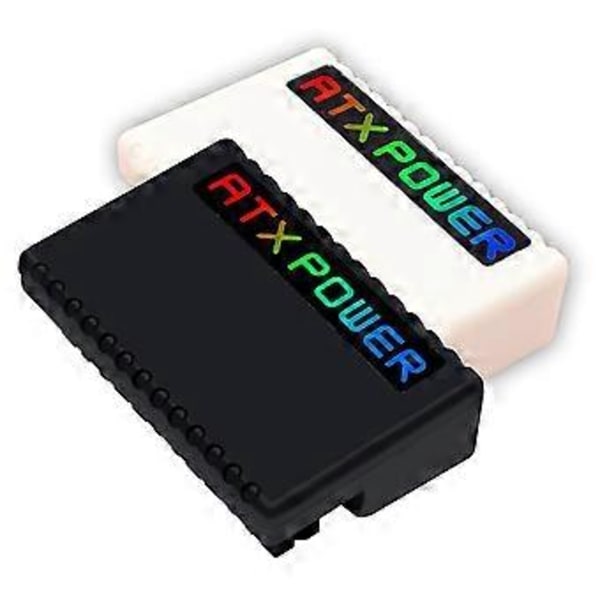 ATX 24-pin till 90 graders strömkontaktadapter RGB Moderkortsströmkabel Modulär DIY Monteringsaccessoar Vit