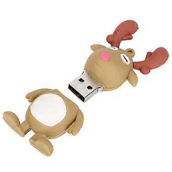 USB Flash Drive Elg, USB Flash Drive Letvægts Jule USB Flash Drive Hukommelseskort Solid Ydeevne