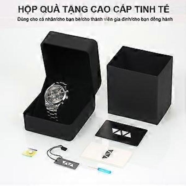 Elegant Herrklocka med Quartz: Lyxig Självlysande Klocka, Perfekt för Business Casual och Vardagsbruk