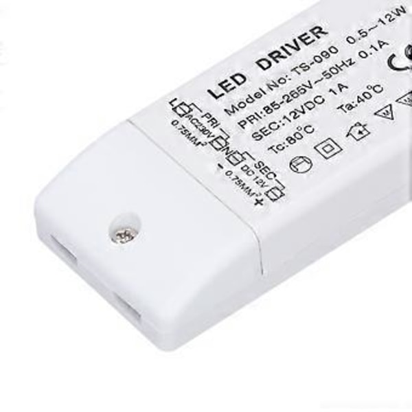 LED Strømforsyning Driver IP67 Vanntett LED Lys Transformator for Innendørs Utendørs 85-265V Inngang