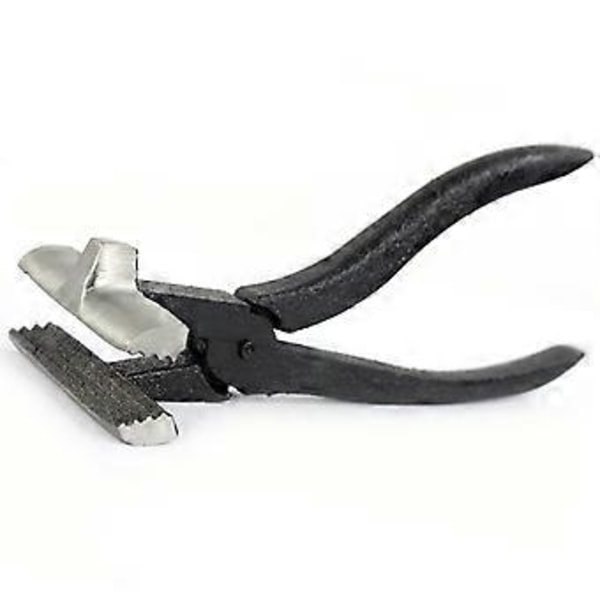 Svart Färg Stretch Tyg Tång Mungbredd 8cm Canvas Sträckartång