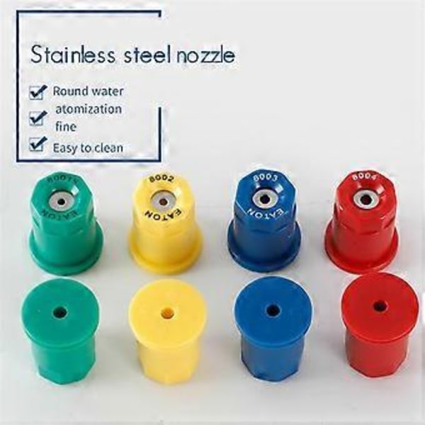 30 st Jordbruksspruta Högtrycks Rund Vindtät Atomiseringsmunstycke Sprinklerhuvud 80 Graders Spray Gul