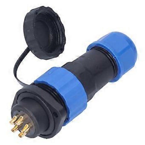 IP68 Vedenpitävä Pistokeliitin Laippa Ilmailu Virtaliitin Teollisuusadapteri AC380V SP20 5 Pin (380V 25A)