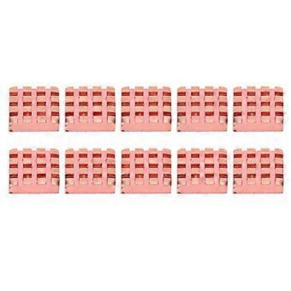 10 stk. Køleplade Messing Mini Radiatorer Fastgør Termisk Ledende Lim P14 x 4 x 14
