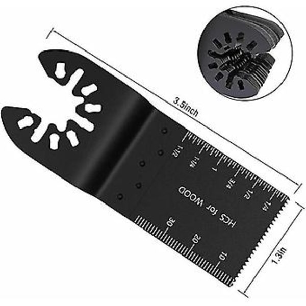 10-pack Oscillerande Multiverktygsblad Precision Trä Metall Oscillerande Sågblad Universal Multiverktyg Snabbkoppling