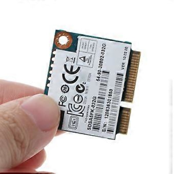 Adapterkort Konverterare för PC Dator MSATA 32G SDSA5FK-032G Halv Storlek Nätverksadapter Konverterare