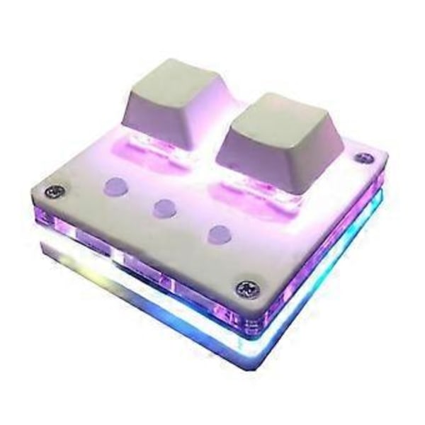 2 Tasters OSU Mini Tastatur Gaming Tastatur Programmering Makro Tastatur Mekanisk Tastatur med Blå Bryter