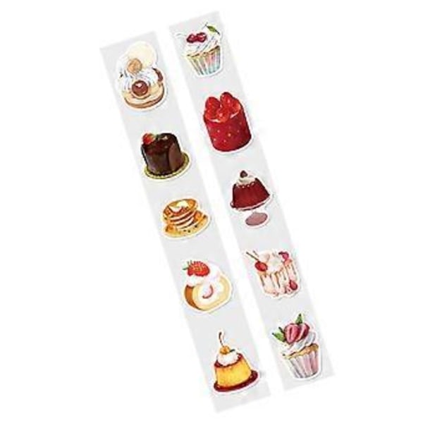 Dekorativa papperstejper med tecknade motiv - Starka färger för kreativ scrapbooking och DIY-journalföring