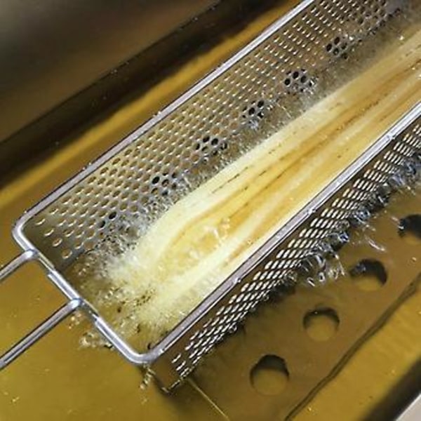 Mindre Stål Friturekurv Friturekartoffelbeholder Til Pommes Frites Kartoffelpresser