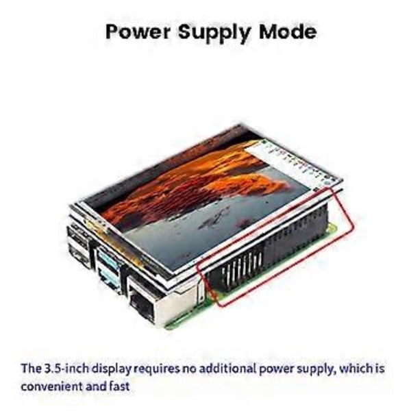 3,5 tommer RPI Display Touchscreen 480X320 til 5 5B 60 Frame TFT LCD Modul Skærm med Touchpen