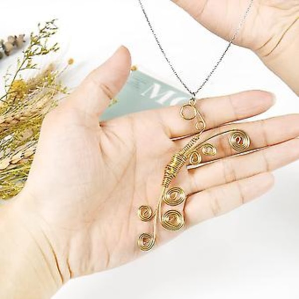 1mm 18 Gauge Aluminiumtråd 50m Kreativ Hobby Myk Jerntråd For Skulptur, Sykkelmodellering, Smykkefremstilling, Vev og Innpakning (gull)